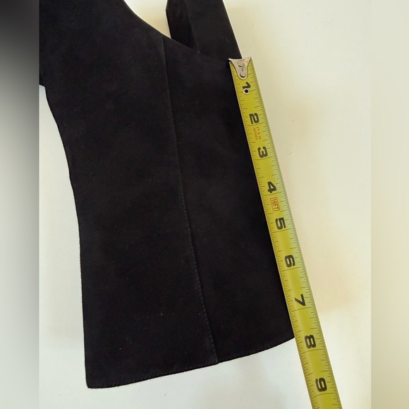 Stuart Weitzman Black Suede Block Heel Ankle Boots Size 10 (New w/o box) - Picture 10 of 12